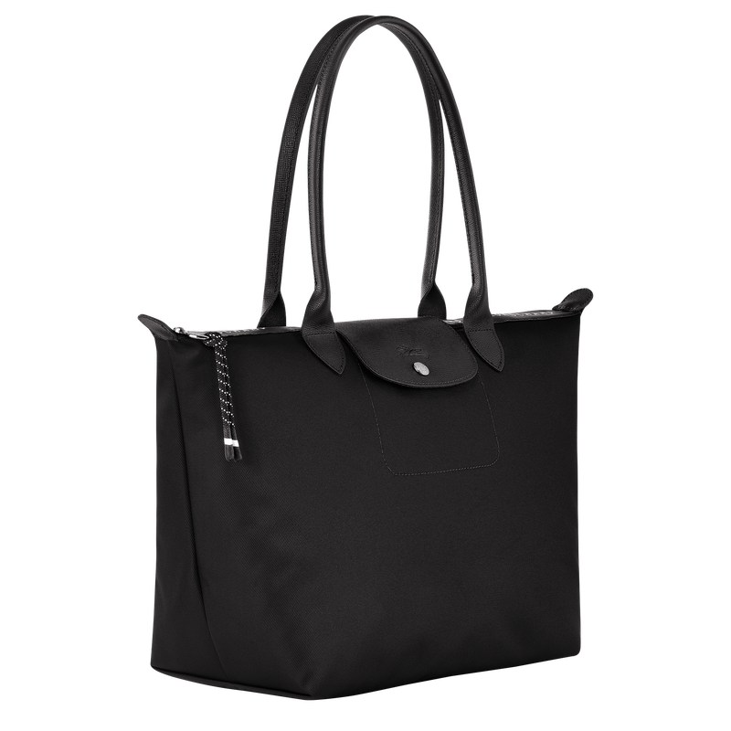 Longchamp Le Pliage Energy L Tote bag - Recycled canvas Siyah | 4657-BYGKL