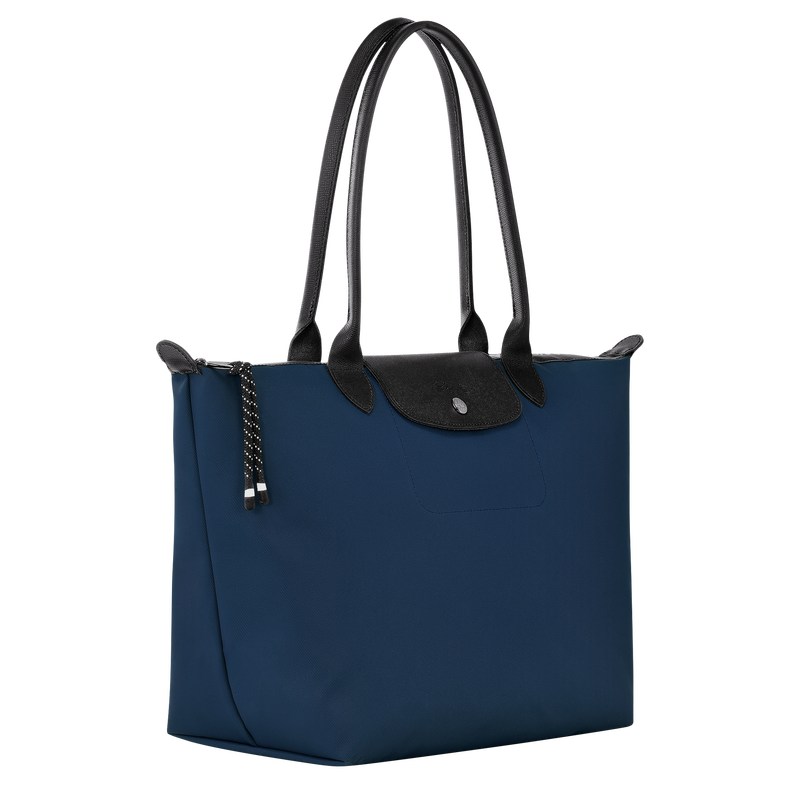 Longchamp Le Pliage Energy L Tote bag - Recycled canvas Lacivert | 6749-YAVRB