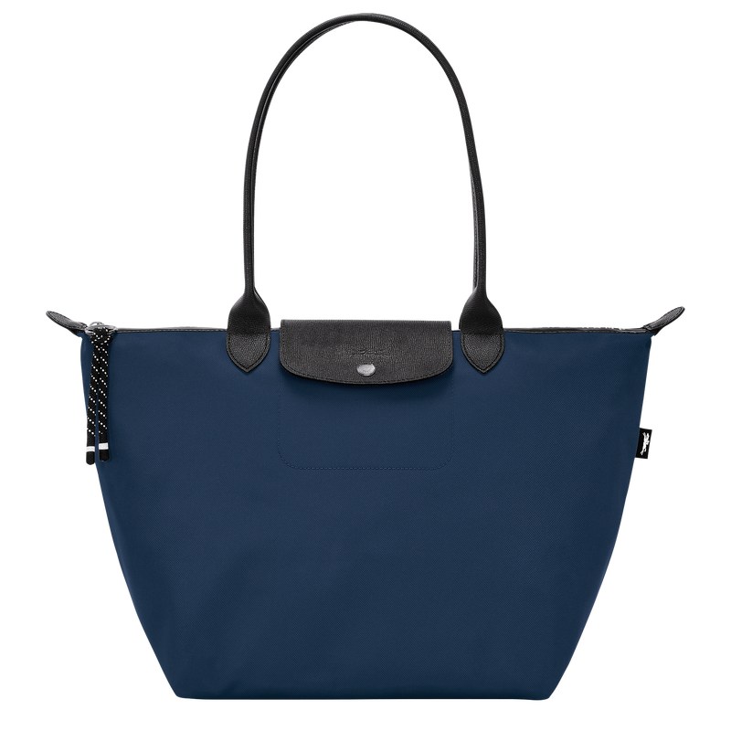 Longchamp Le Pliage Energy L Tote bag - Recycled canvas Lacivert | 6749-YAVRB