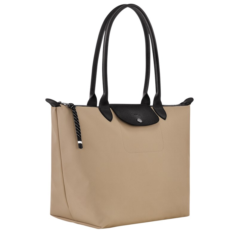 Longchamp Le Pliage Energy L Tote bag - Recycled canvas Clay | 9530-GKVPQ