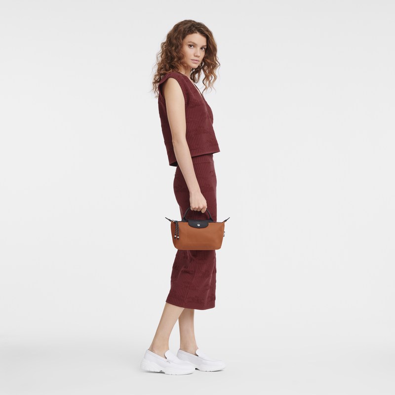 Longchamp Le Pliage Energy Pouch - Recycled canvas Sienna | 8561-KYCAB