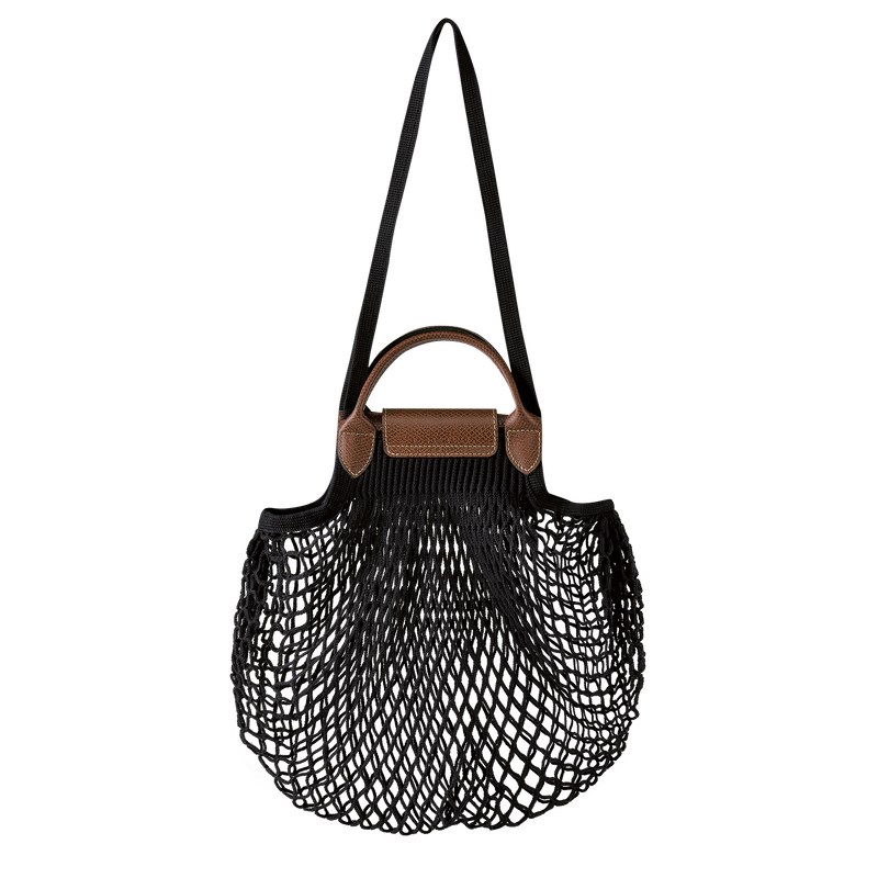 Longchamp Le Pliage Filet L Mesh bag - Canvas Siyah | 2760-QGRNI