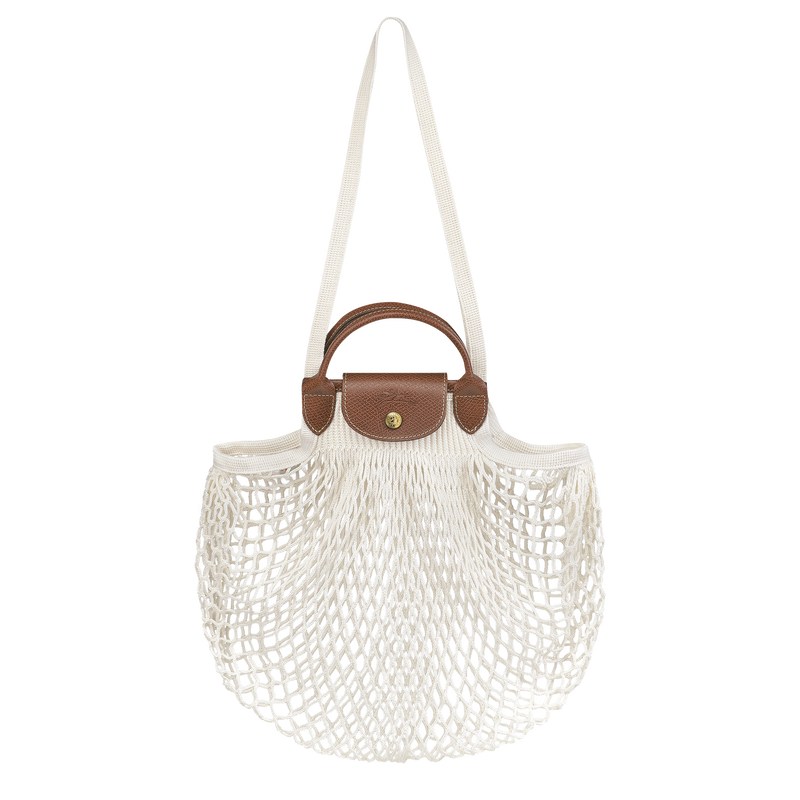 Longchamp Le Pliage Filet L Mesh bag - Canvas Ecru | 7960-XVZND