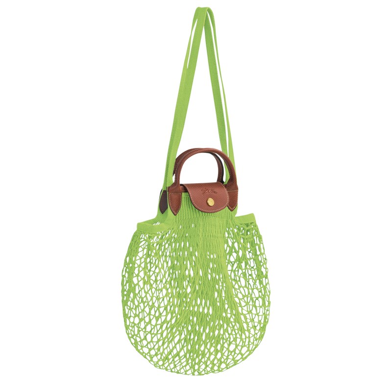 Longchamp Le Pliage Filet L Mesh bag - Canvas Yeşil | 7815-HSEOJ