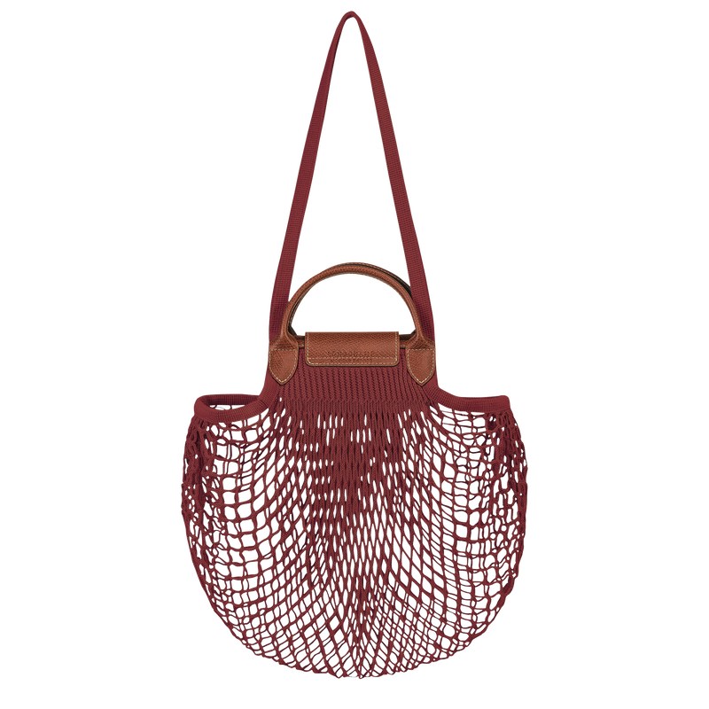 Longchamp Le Pliage Filet L Mesh bag - Canvas Mahogany | 4925-UAQOS