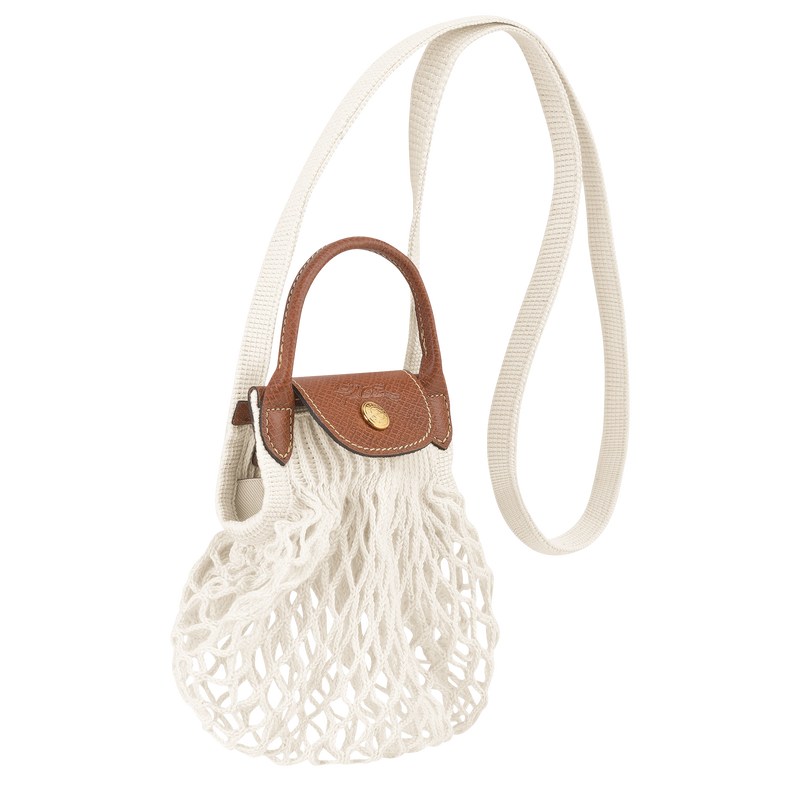 Longchamp Le Pliage Filet XS Mesh bag - Canvas Ecru | 7184-ISLKD