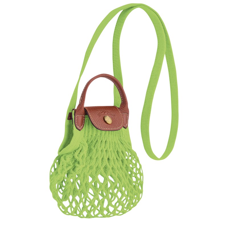 Longchamp Le Pliage Filet XS Mesh bag - Canvas Yeşil | 4916-ERYKG