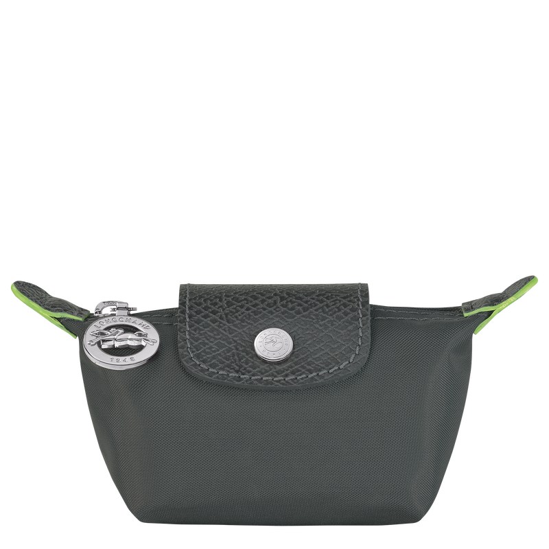 Longchamp Le Pliage Green Coin purse - Recycled canvas Graphite | 6954-DNQHP