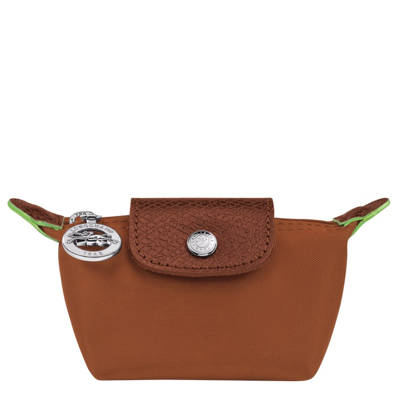 Longchamp Le Pliage Green Coin purse - Recycled canvas Cognac | 4281-LWUVY