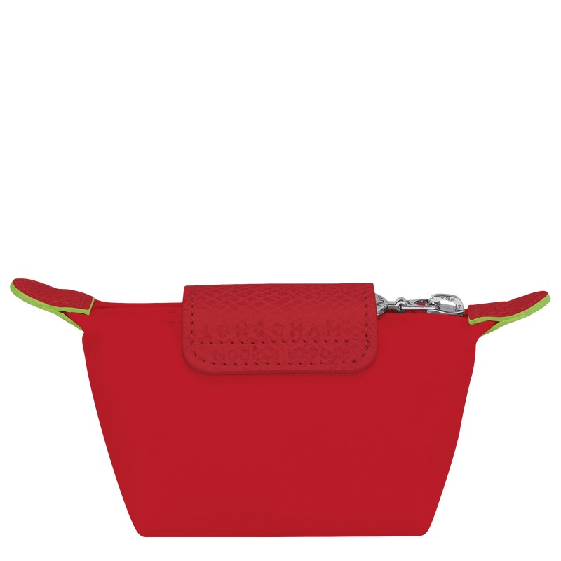 Longchamp Le Pliage Green Coin purse - Recycled canvas Tomato | 0185-TMLSO