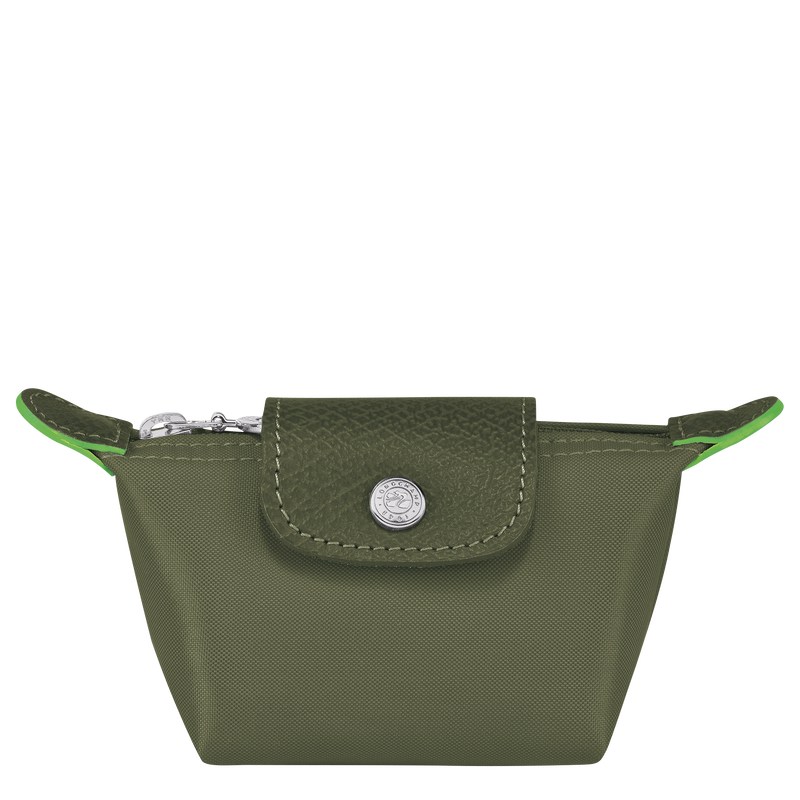 Longchamp Le Pliage Green Coin purse - Recycled canvas Forest | 0167-DBQRW