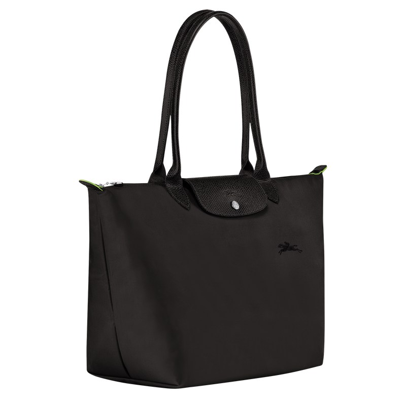 Longchamp Le Pliage Green L Tote bag - Recycled canvas Siyah | 0395-GEFHW