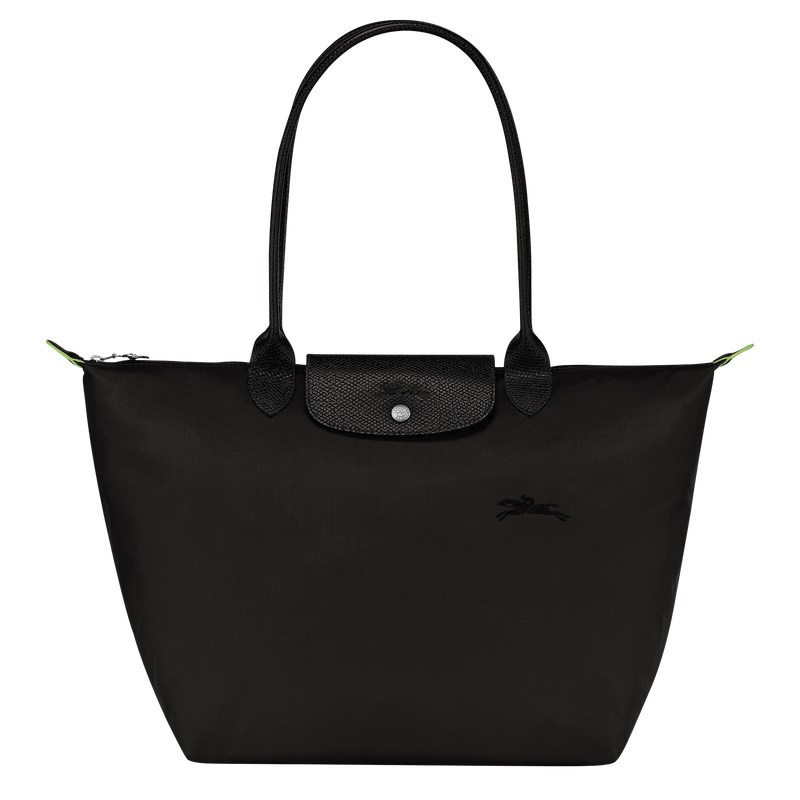 Longchamp Le Pliage Green L Tote bag - Recycled canvas Siyah | 0395-GEFHW