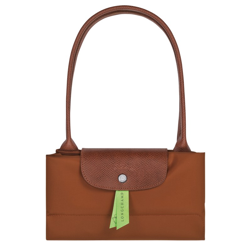 Longchamp Le Pliage Green L Tote bag - Recycled canvas Cognac | 1452-OLBKI