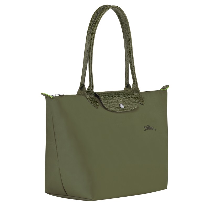 Longchamp Le Pliage Green L Tote bag - Recycled canvas Forest | 9075-PAQXF