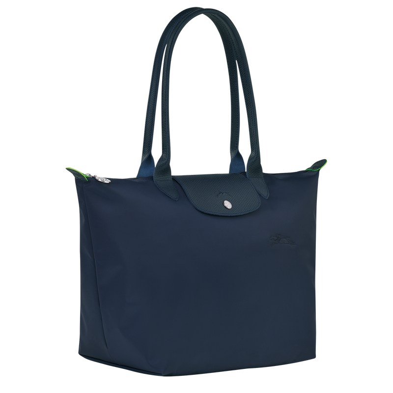 Longchamp Le Pliage Green L Tote bag - Recycled canvas Lacivert | 3820-BVMNR