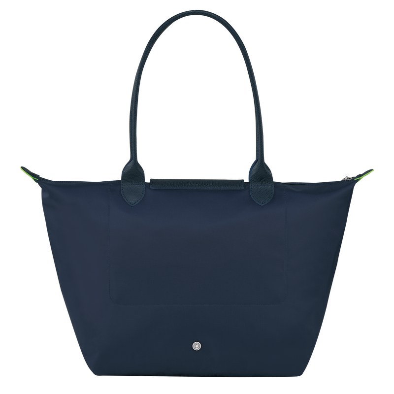 Longchamp Le Pliage Green L Tote bag - Recycled canvas Lacivert | 3820-BVMNR