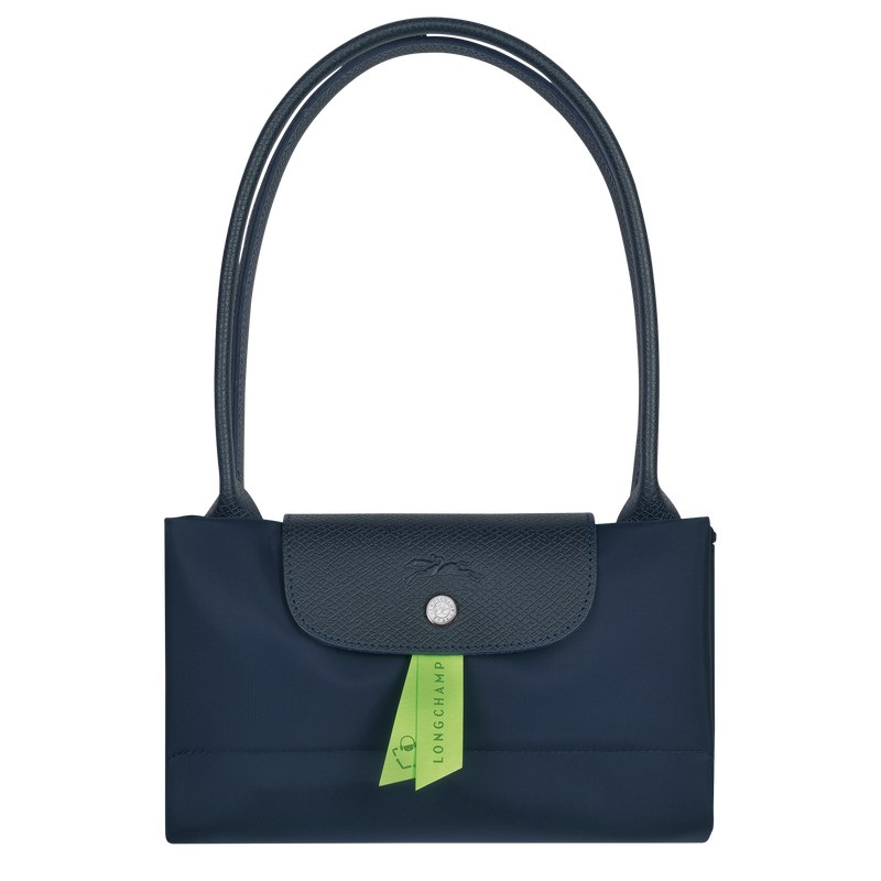 Longchamp Le Pliage Green L Tote bag - Recycled canvas Lacivert | 3820-BVMNR