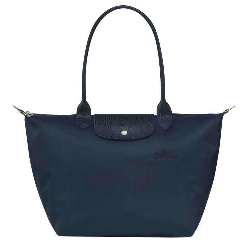 Longchamp Le Pliage Green L Tote bag - Recycled canvas Lacivert | 3820-BVMNR