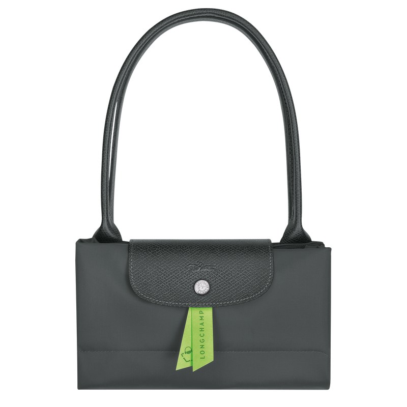 Longchamp Le Pliage Green L Tote bag - Recycled canvas Graphite | 9137-YWGCQ