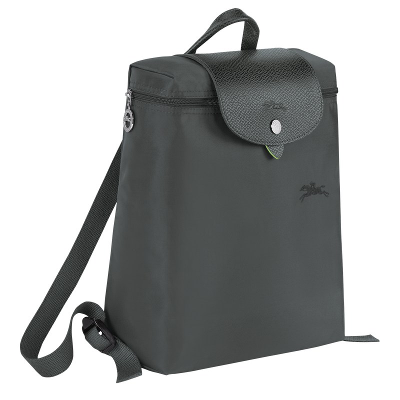 Longchamp Le Pliage Green M Backpack - Recycled canvas Graphite | 7156-SLQAW