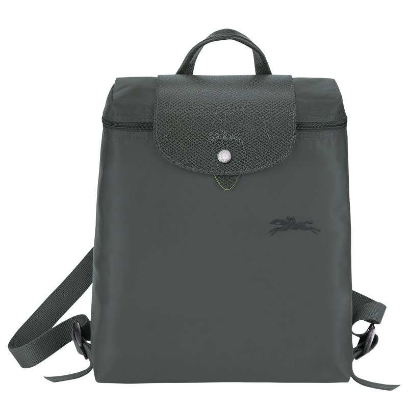 Longchamp Le Pliage Green M Backpack - Recycled canvas Graphite | 7156-SLQAW