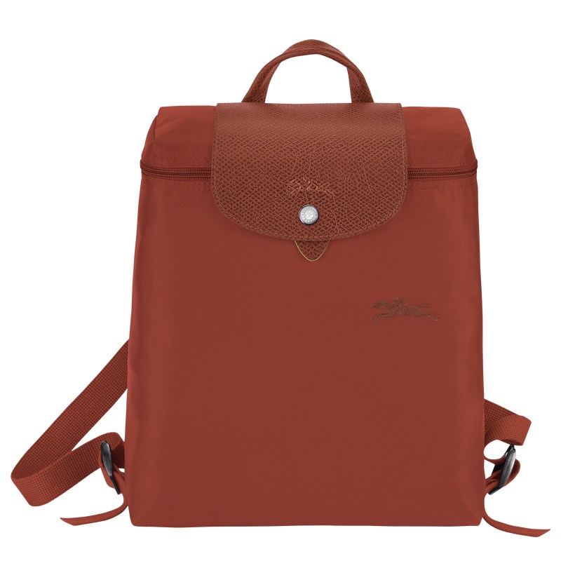 Longchamp Le Pliage Green M Backpack - Recycled canvas Chestnut | 0351-NKHLM