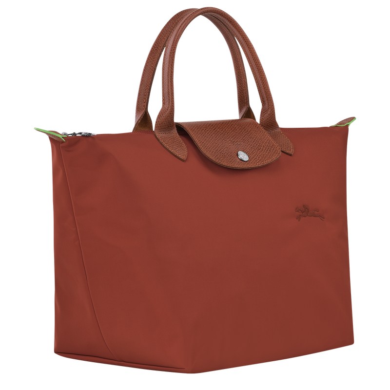 Longchamp Le Pliage Green M Handbag - Recycled canvas Chestnut | 8160-CKOQJ