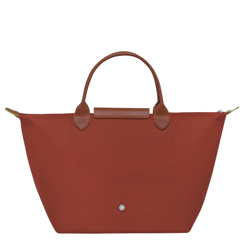 Longchamp Le Pliage Green M Handbag - Recycled canvas Chestnut | 8160-CKOQJ