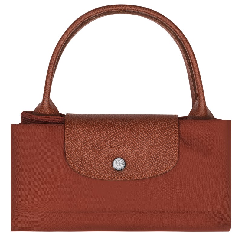 Longchamp Le Pliage Green M Handbag - Recycled canvas Chestnut | 8160-CKOQJ