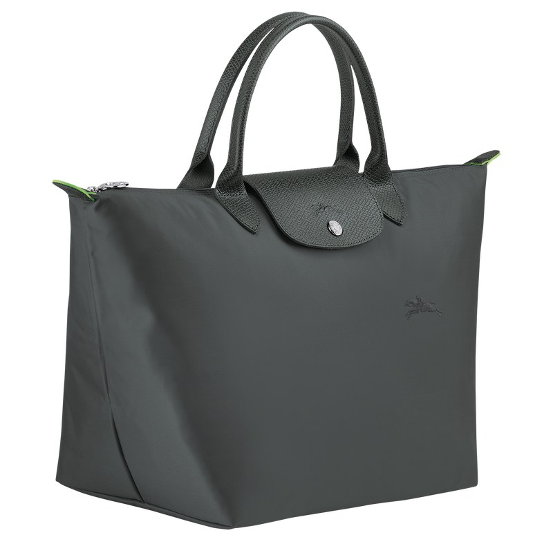 Longchamp Le Pliage Green M Handbag - Recycled canvas Graphite | 0516-YSOPW