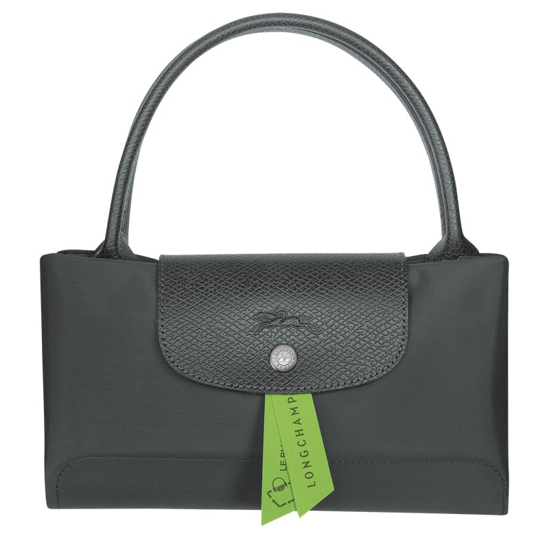 Longchamp Le Pliage Green M Handbag - Recycled canvas Graphite | 0516-YSOPW