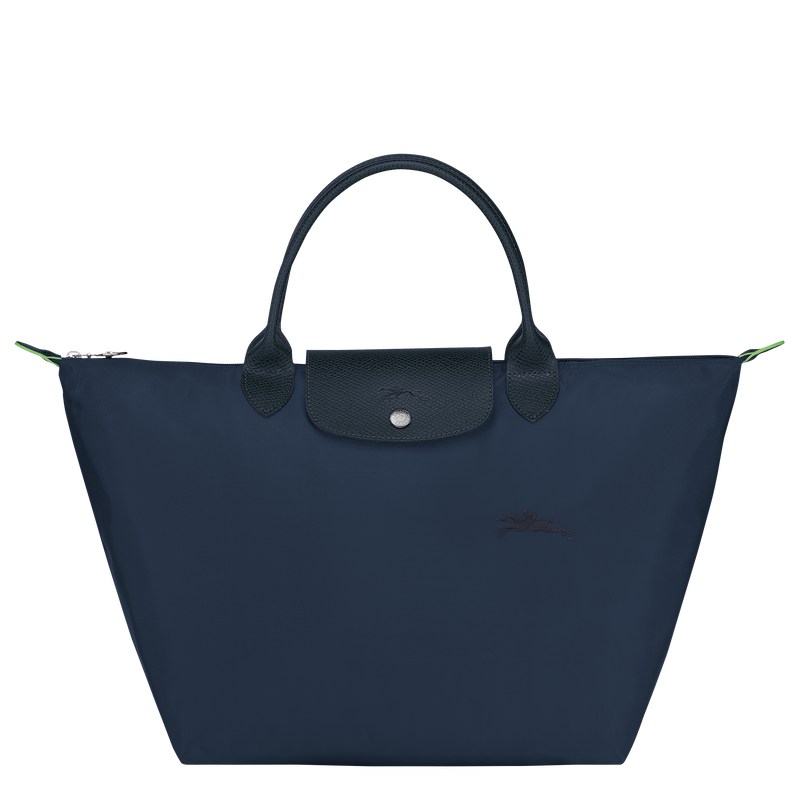 Longchamp Le Pliage Green M Handbag - Recycled canvas Lacivert | 5743-MKJPV