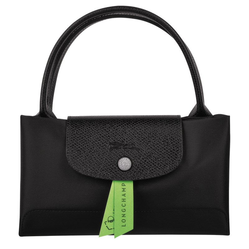 Longchamp Le Pliage Green M Handbag - Recycled canvas Siyah | 0937-WXFKG