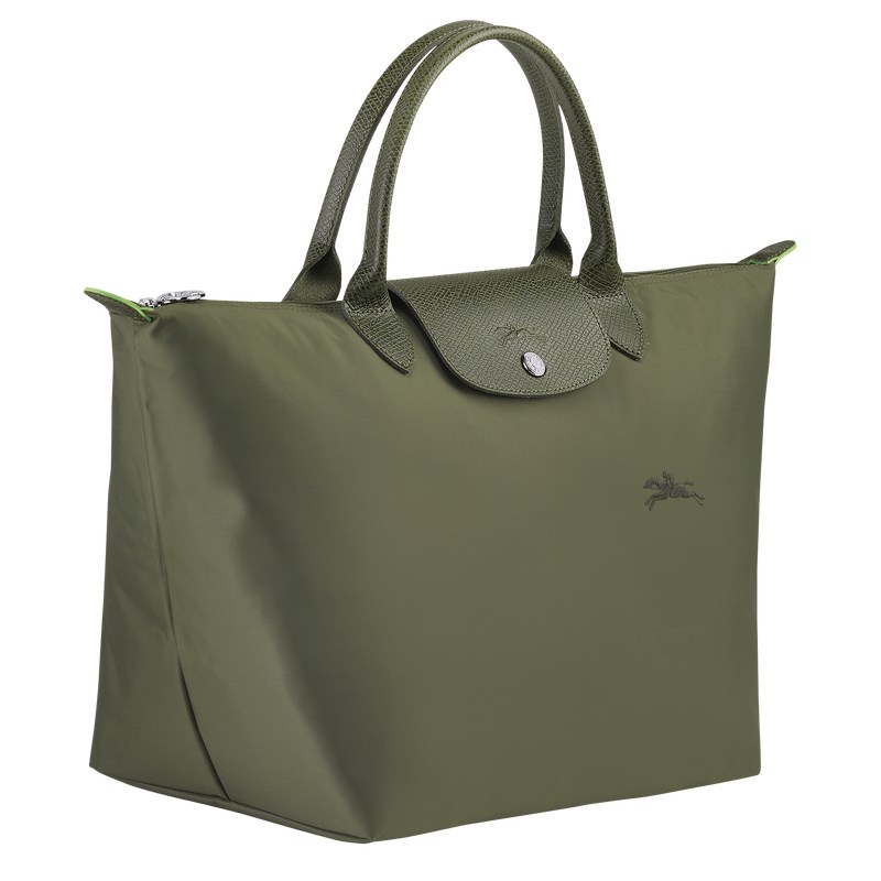 Longchamp Le Pliage Green M Handbag - Recycled canvas Forest | 3207-RAKVT