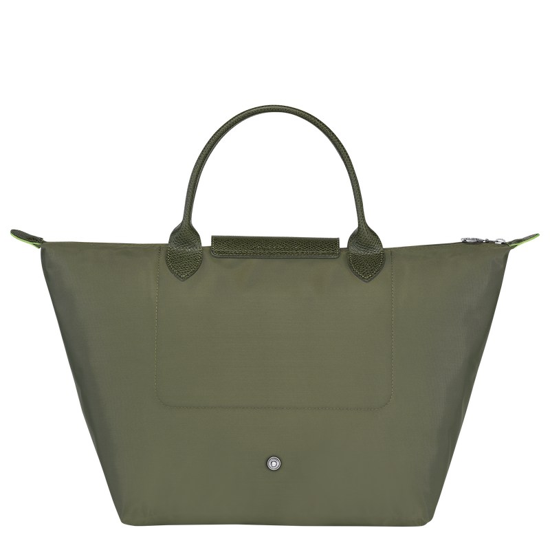 Longchamp Le Pliage Green M Handbag - Recycled canvas Forest | 3207-RAKVT