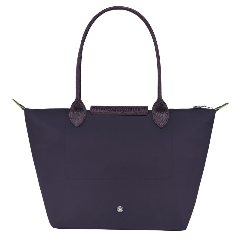 Longchamp Le Pliage Green M Tote bag - Recycled canvas Bilberry | 8762-FLXHE