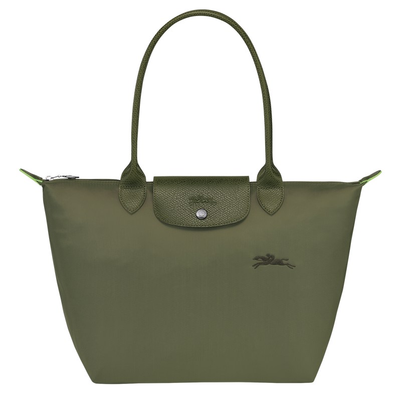 Longchamp Le Pliage Green M Tote bag - Recycled canvas Forest | 0672-XIWJZ