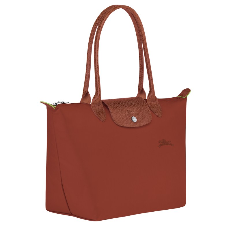 Longchamp Le Pliage Green M Tote bag - Recycled canvas Chestnut | 0346-UWHGC