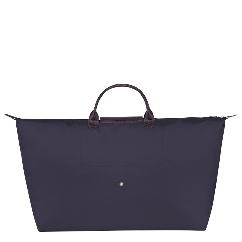 Longchamp Le Pliage Green M Travel bag - Recycled canvas Bilberry | 3526-UEXHA