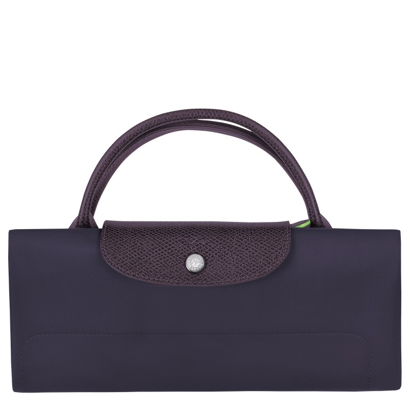 Longchamp Le Pliage Green M Travel bag - Recycled canvas Bilberry | 3526-UEXHA