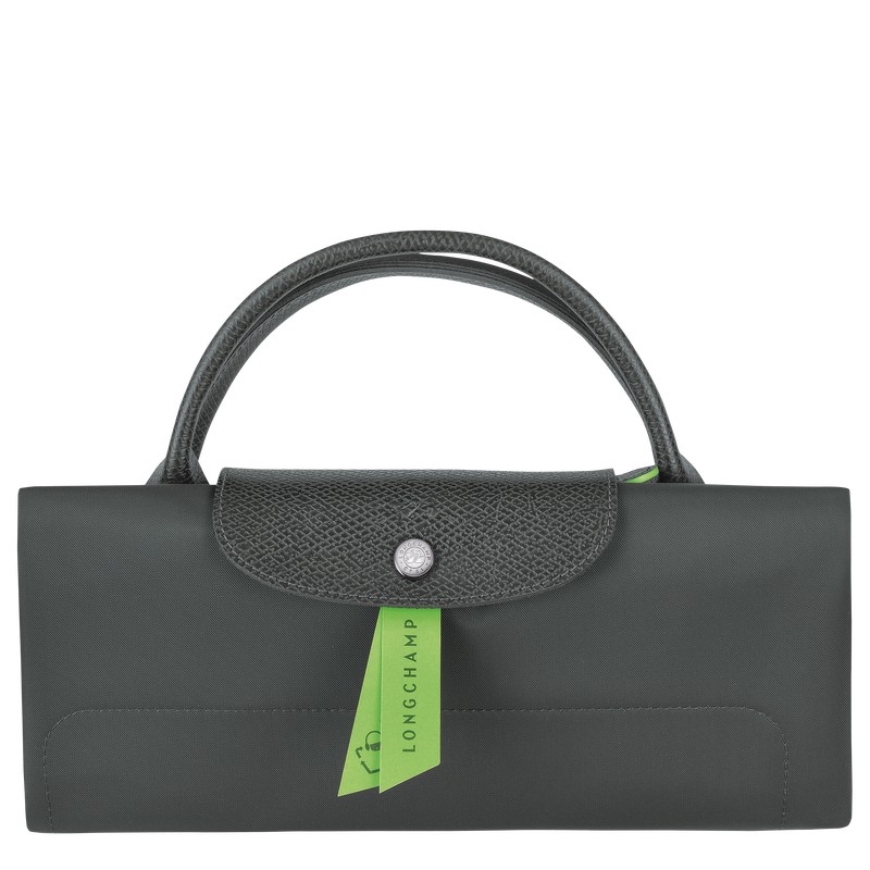 Longchamp Le Pliage Green M Travel bag - Recycled canvas Graphite | 2860-XGSFV