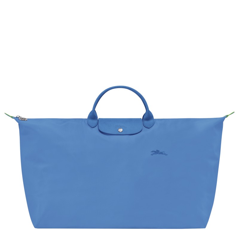 Longchamp Le Pliage Green M Travel bag - Recycled canvas Cornflower | 7106-DXNVM