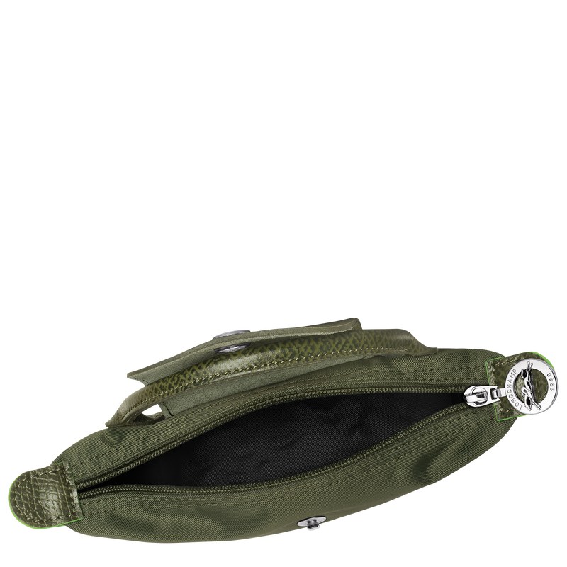 Longchamp Le Pliage Green Pouch with handle - Recycled canvas Forest | 8926-AKCYT