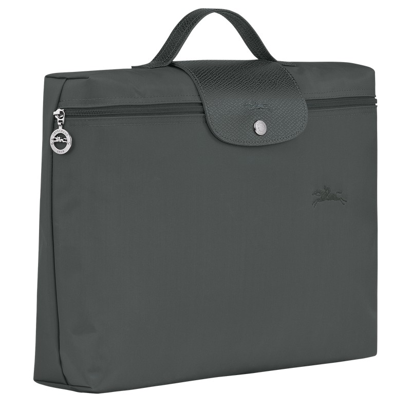 Longchamp Le Pliage Green S Briefcase - Recycled canvas Graphite | 1359-DLHCM