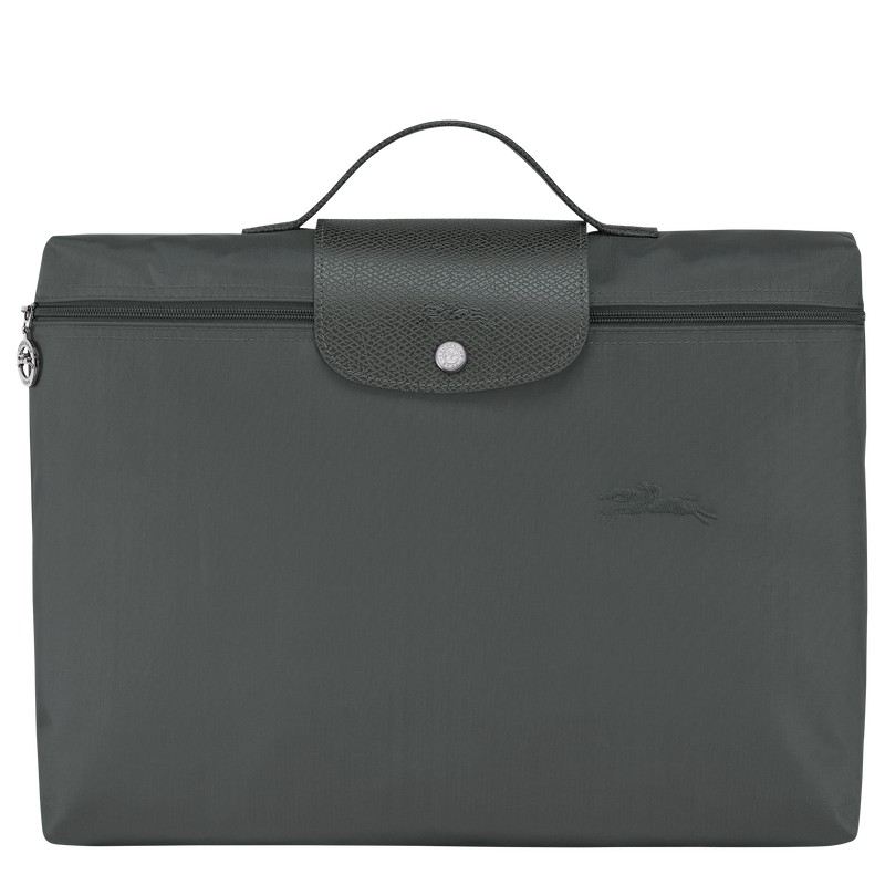 Longchamp Le Pliage Green S Briefcase - Recycled canvas Graphite | 1359-DLHCM