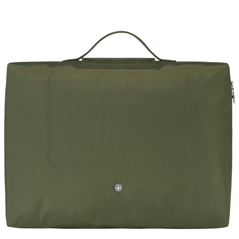 Longchamp Le Pliage Green S Briefcase - Recycled canvas Forest | 5917-UIBXC