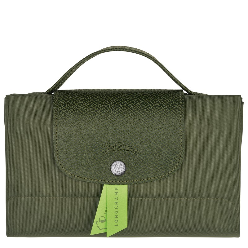 Longchamp Le Pliage Green S Briefcase - Recycled canvas Forest | 5917-UIBXC