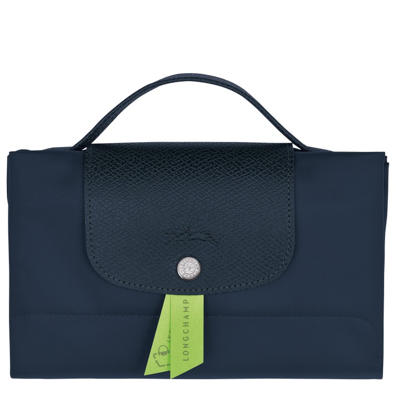 Longchamp Le Pliage Green S Briefcase - Recycled canvas Lacivert | 4530-DHKST