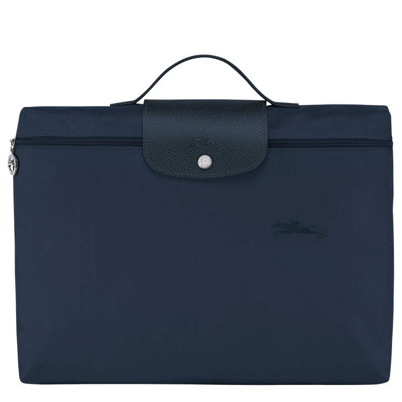 Longchamp Le Pliage Green S Briefcase - Recycled canvas Lacivert | 4530-DHKST